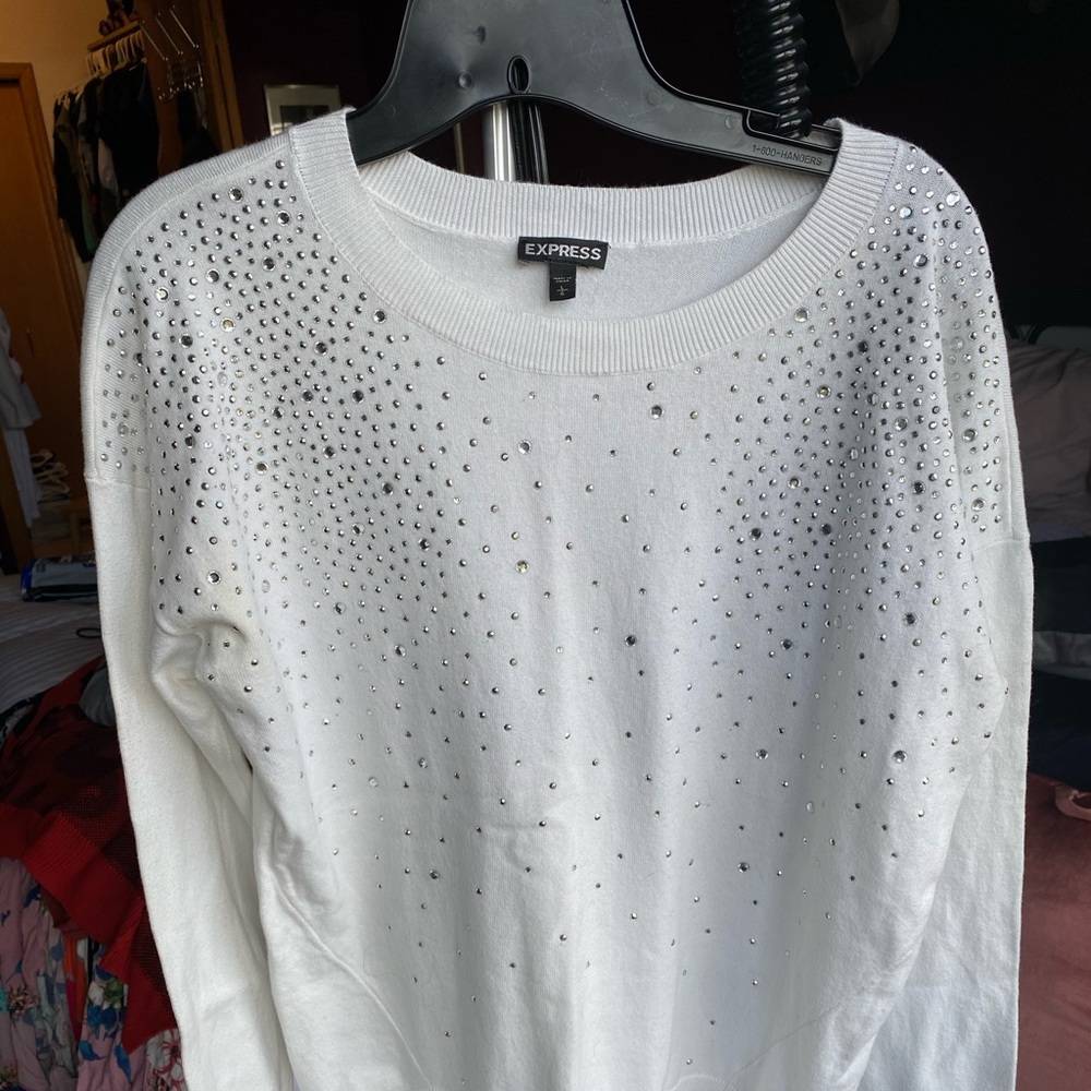 Express Cream Sweater